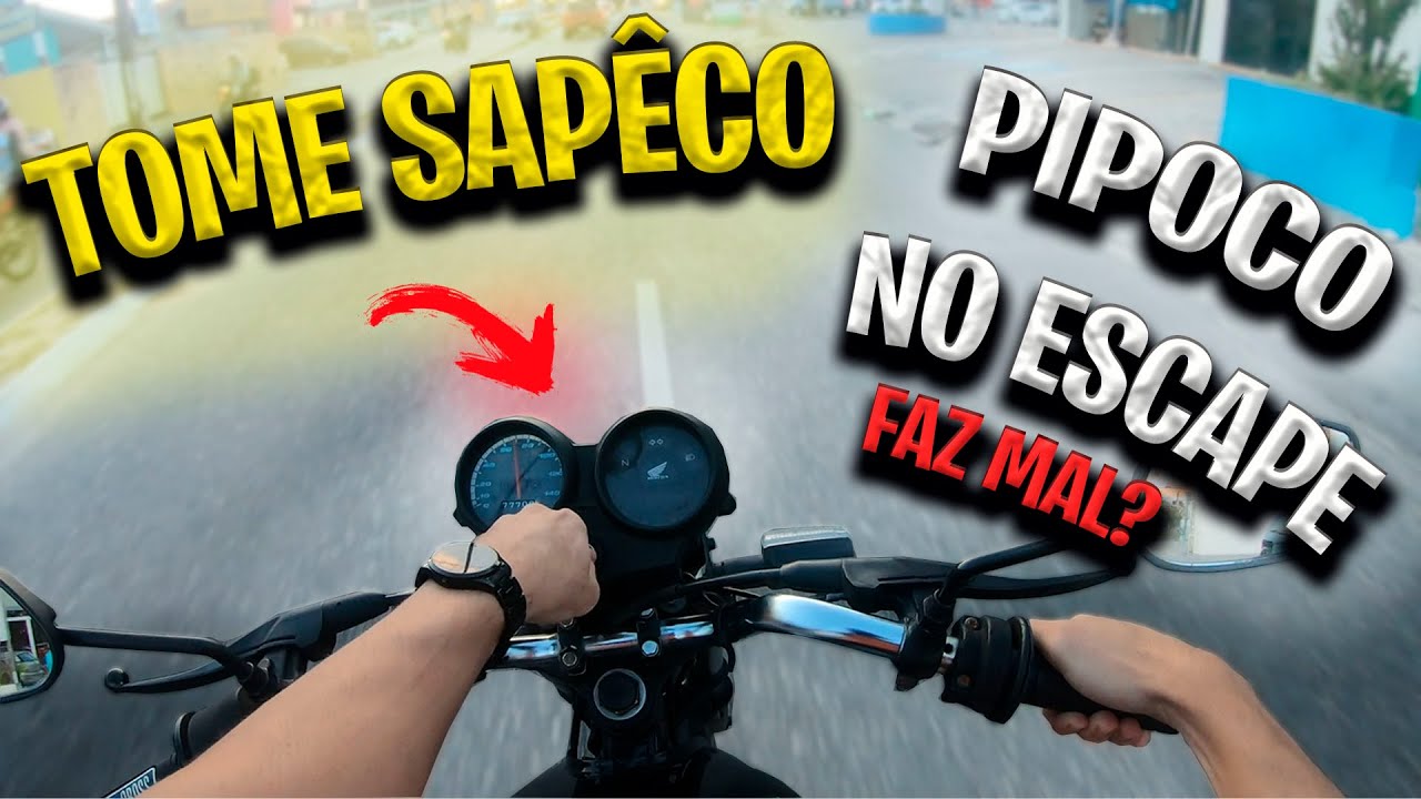 PIPOCO PELA IGNIÇÃO FAZ MAL? CG DANDO TIRO PELO ESCAPE