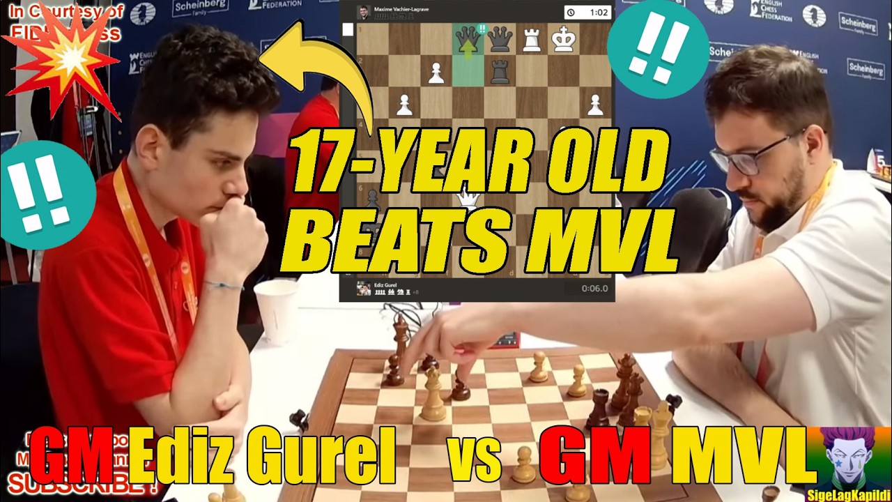 GM Ediz Gurel vs GM Maxime Vachier-Lagrave 🔥 | FIDE World Rapid Team Championship 2025