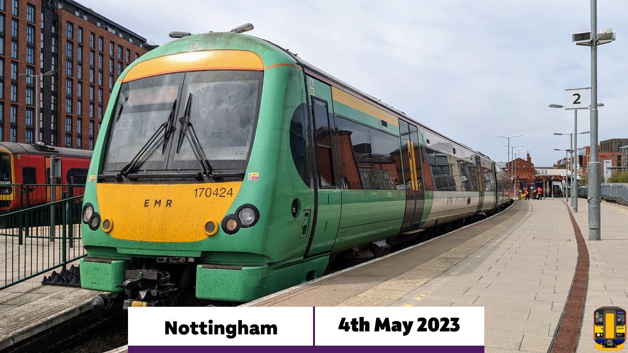 Trains at Nottingham Station (04/05/2023)