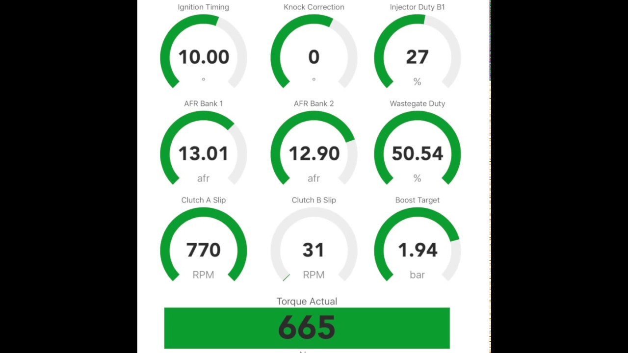 ECU Connect Dashboard and Gauges Demo