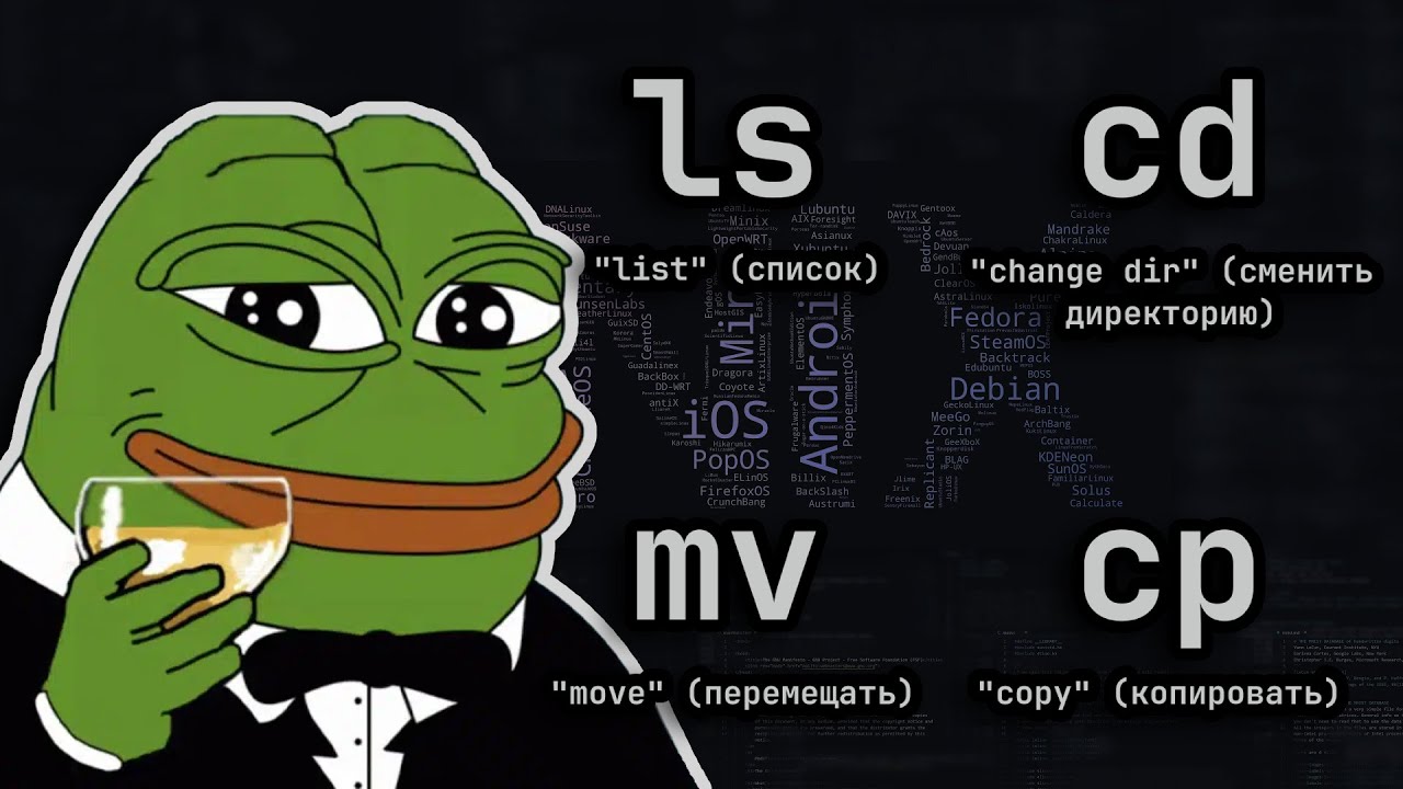 🗂️ Руководство по ls, cd, mv, cp