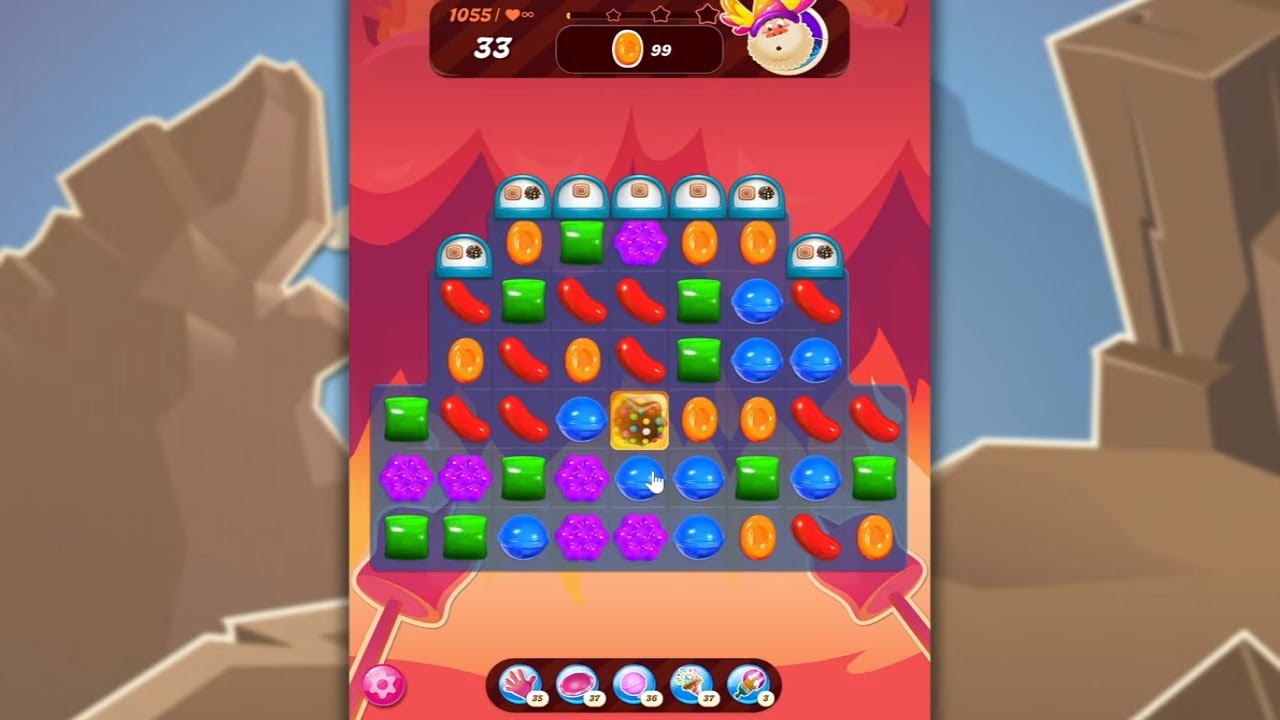 Candy Crush Saga LEVEL 1055 NO BOOSTERS (new version)🐟☑️