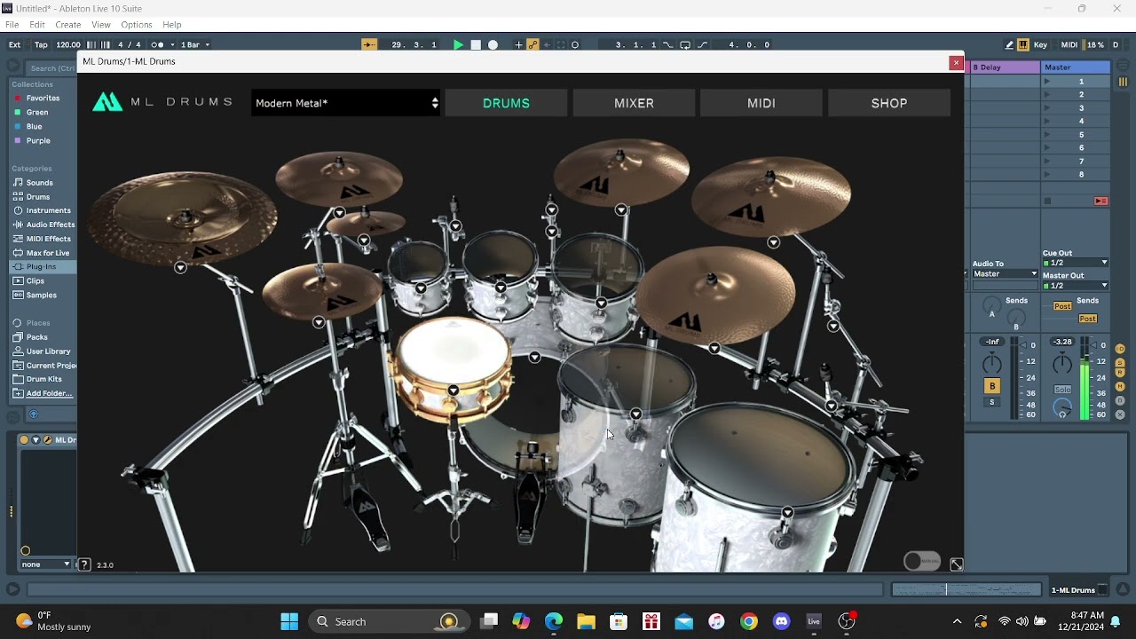 ML Drums - Dwell - Quick demo - more to come!
