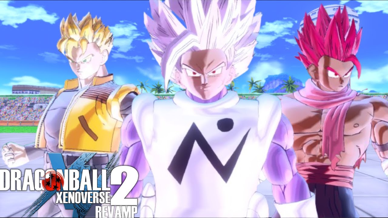 New Transforming Revamp CAC Male Hairstyles!  Dragon Ball Xenoverse 2 Revamp 5.1.0