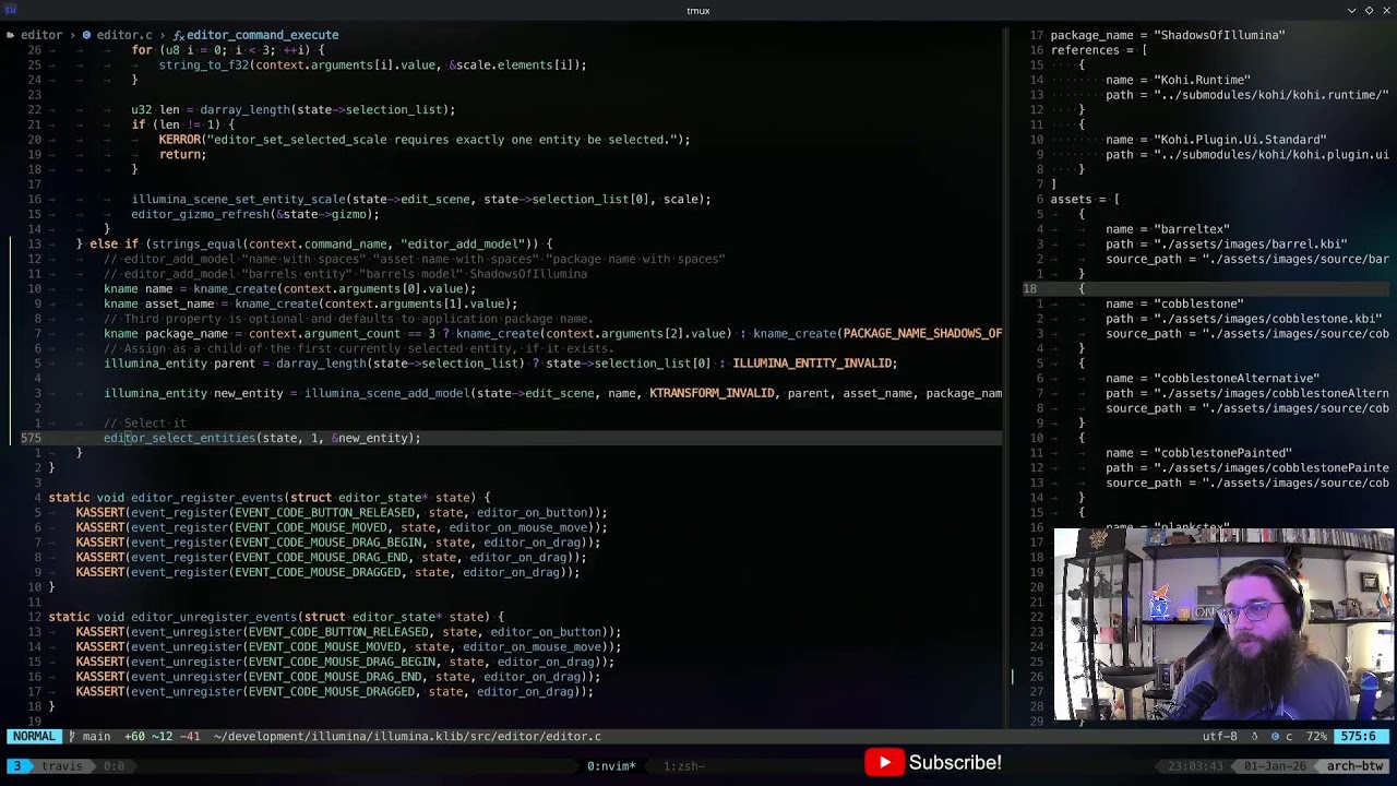 Game Dev (custom engine) Shadows of Illumina Ep. 29: More Editor stuffs !tts !kohi