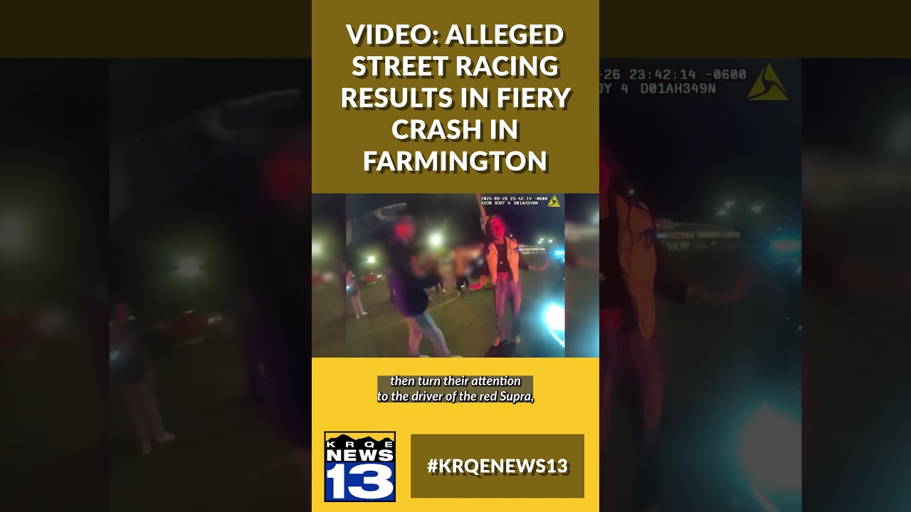 Video: Alleged street racing results in fiery crash in Farmington