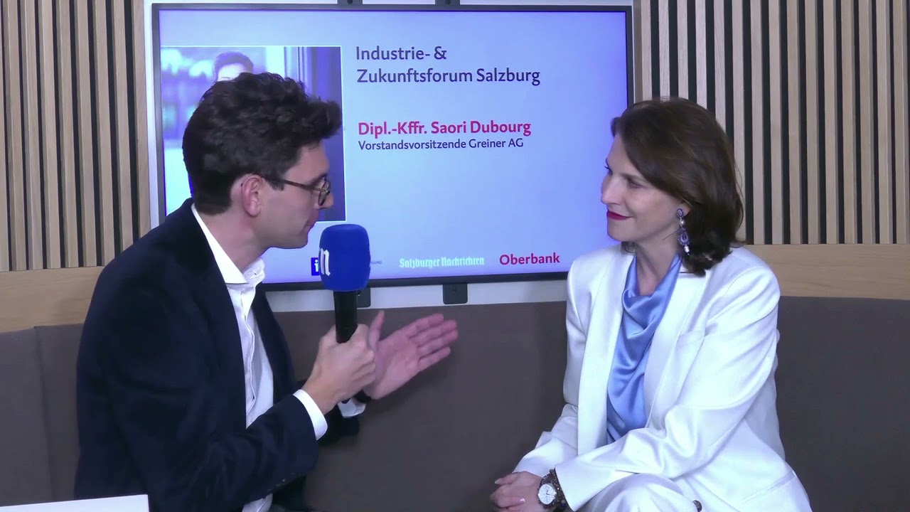 Landeshauptfrau Karoline Edtstadler im Interview beim Industrie- und Zukunftsforum