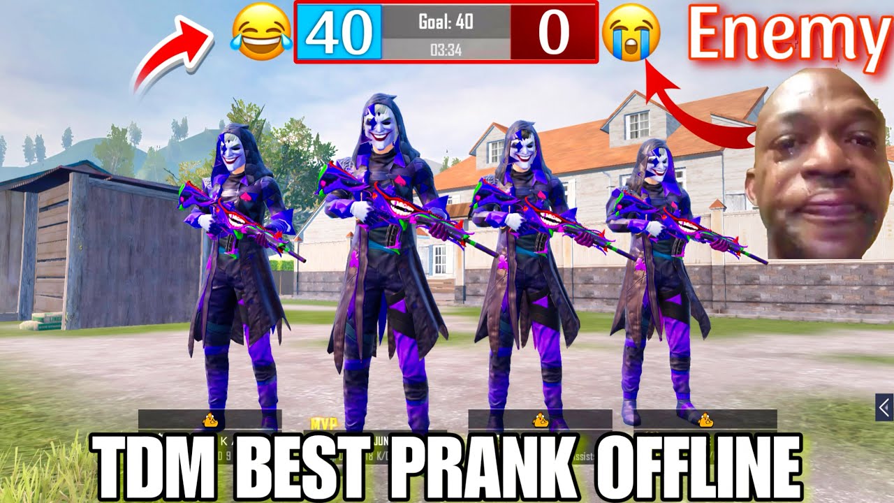 😳BEST TDM CHALLENGE ZERO WIN 😱WITH 4 JOKERS🔥& PRANK OFFLINE ZERO KILL🤯CHALLENGE🔥SAMSUNG,A7,A8,A6,A5