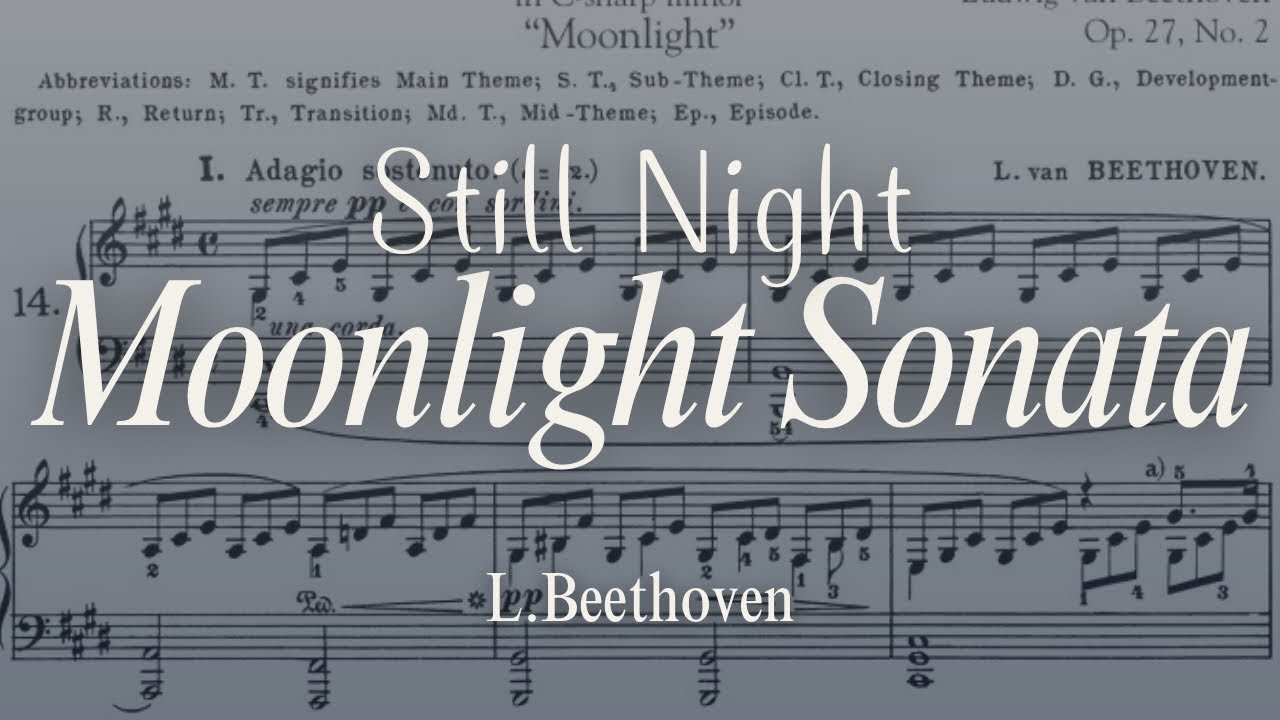 Beethoven - Moonlight Sonanta 1st mov. Op.27 No.2 [Sheet Music]