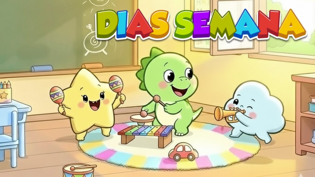 Dias da Semana 🗓️ Canção Infantil para Aprender | EduDino
