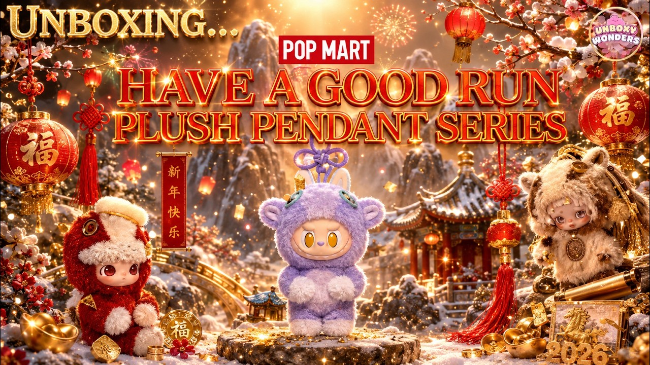 🐎🧧✨ Unboxing Pop Mart Have a Good Run Series – Plush Pendant Blind Box | Lunar New Year ✨🧧🐎