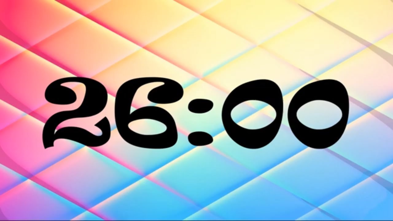 26 Minute Timer | 1560 Second Timer | 26 Minute Countdown with Music