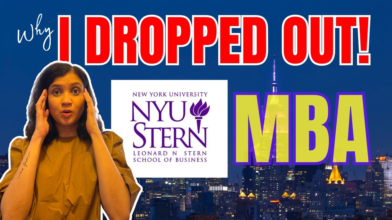 My NYU MBA dropout story