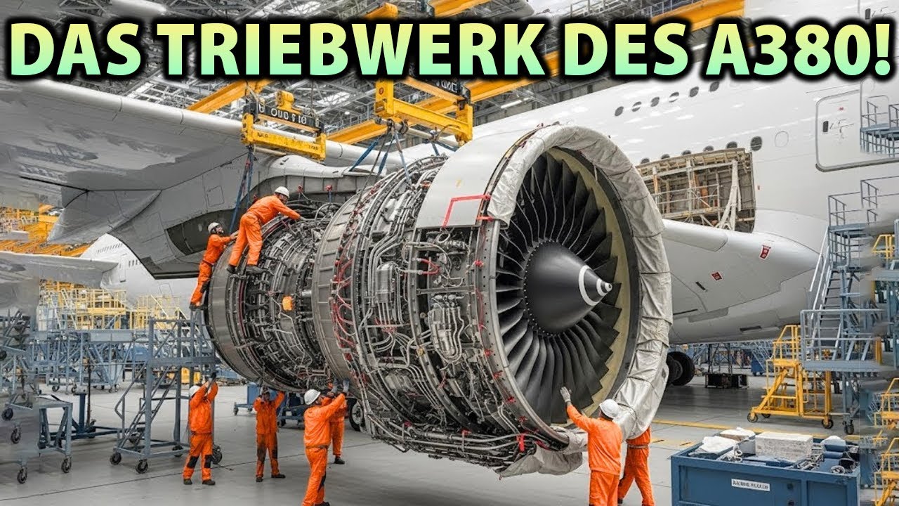 Der ULTRA-MÄCHTIGE Motor des Airbus-A380-Flugzeugs hat die ganze Welt erschüttert!