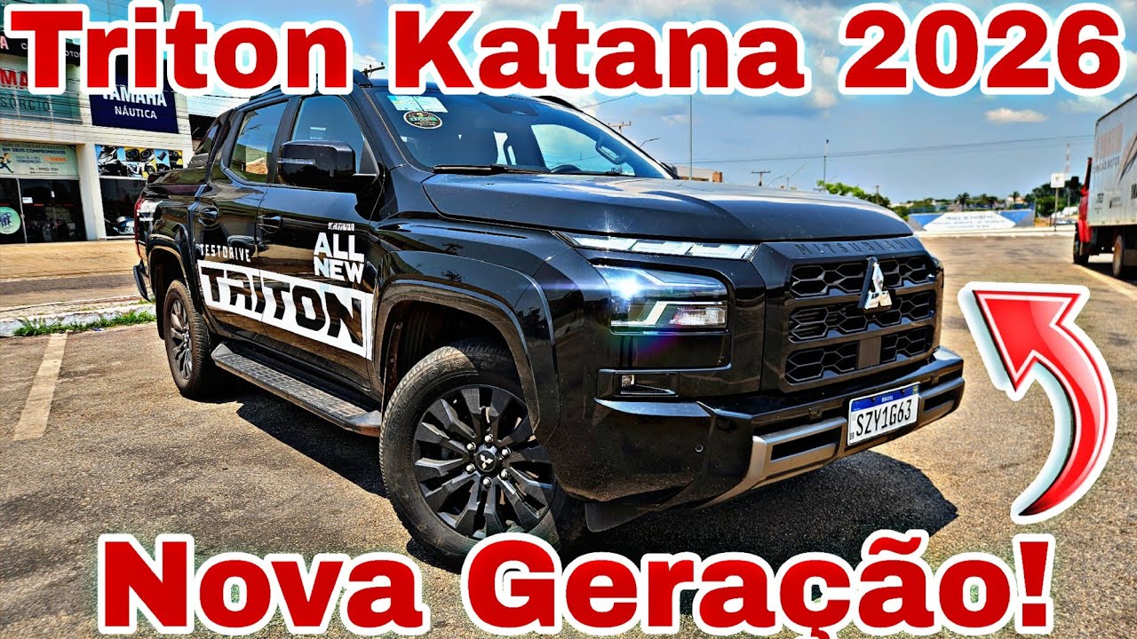 Nova Mitsubishi Triton 2.4L Katana 2026 - Nova Geração Mais Bonita, Moderna e Potente! Adeus Hilux?