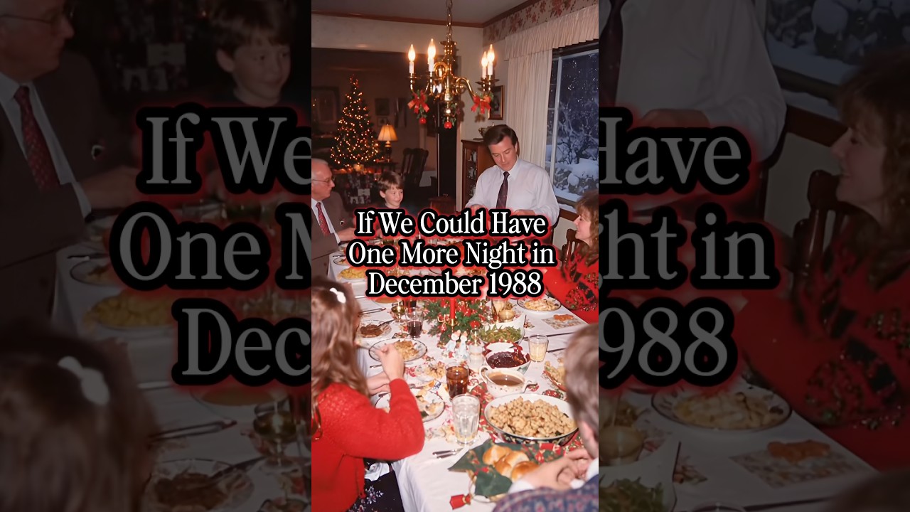 If We Could Have One More Night in December 1988 #christmas #80s #nostalgia #vintage #holidays