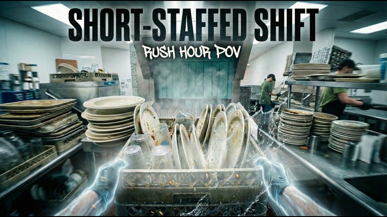POV: From Being Short Staffed in dishroom to Cleaning Sauce Pumps at Closing