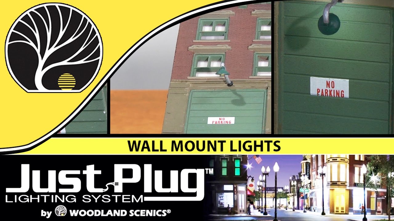 Wall Mount Lights | Just Plug® Lighting System | Woodland Scenics | Model Scenery