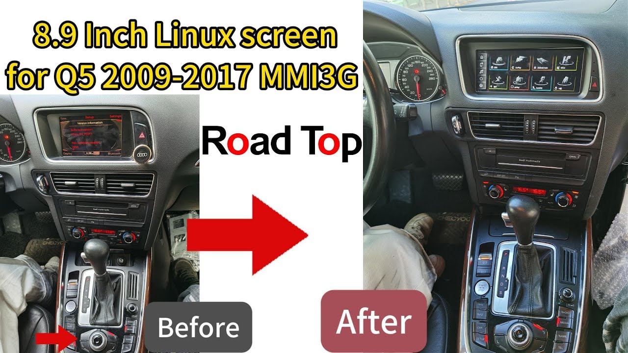 Как установить CarPlay на Audi Q5 2009-2017 | Обновление модуля Android Auto для 8,9-дюймового эк...