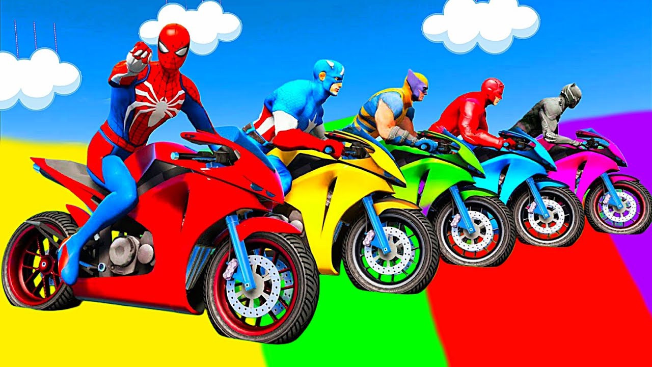SPIDER MAN against TUNG TUNG TUNG SAHUR on Motorcycle in RAINBOW SPIDERS BRIDGE GTA MULTIVERSE