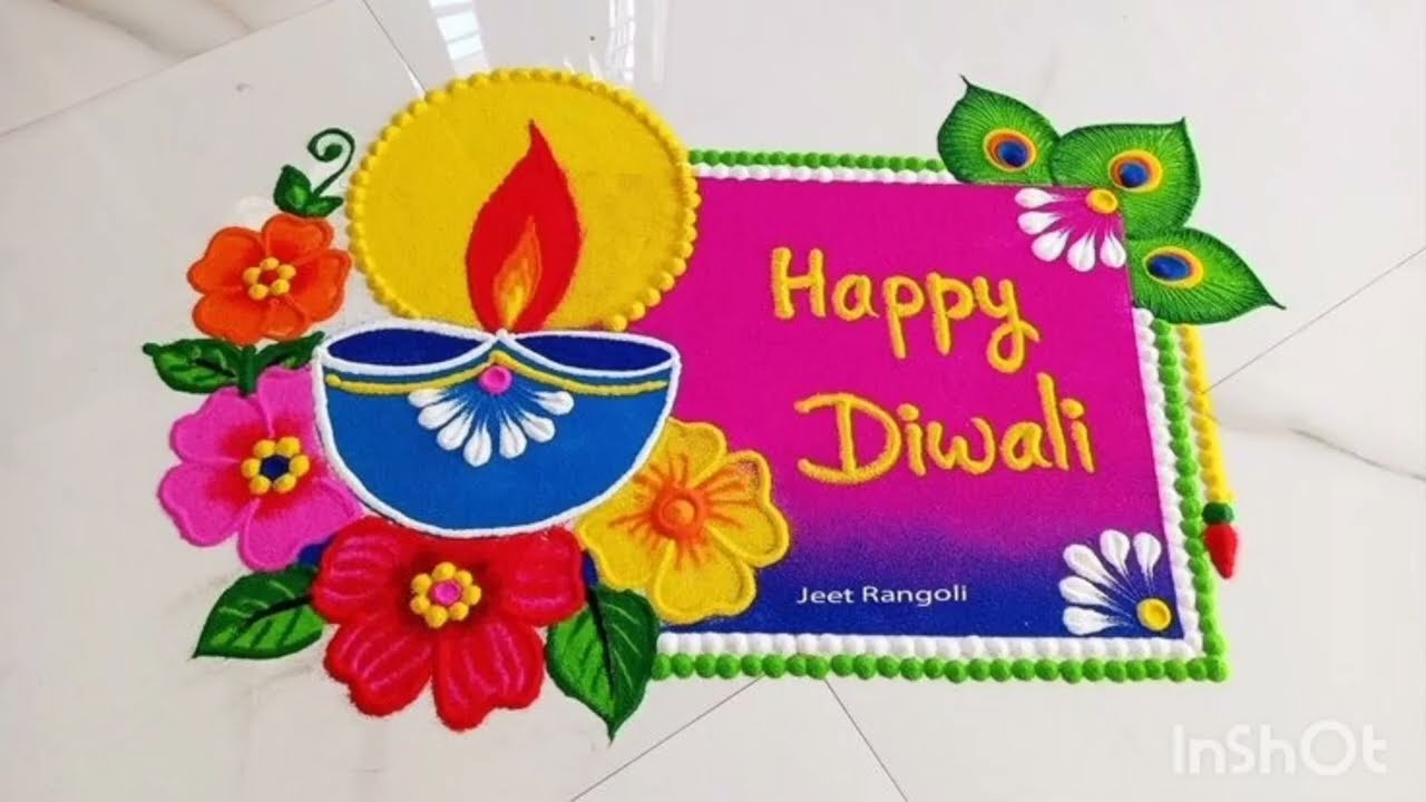 Rangoli designs for diwali | rangoli designs 2024 #rangoli #youtube #design #diwali #viral #trending