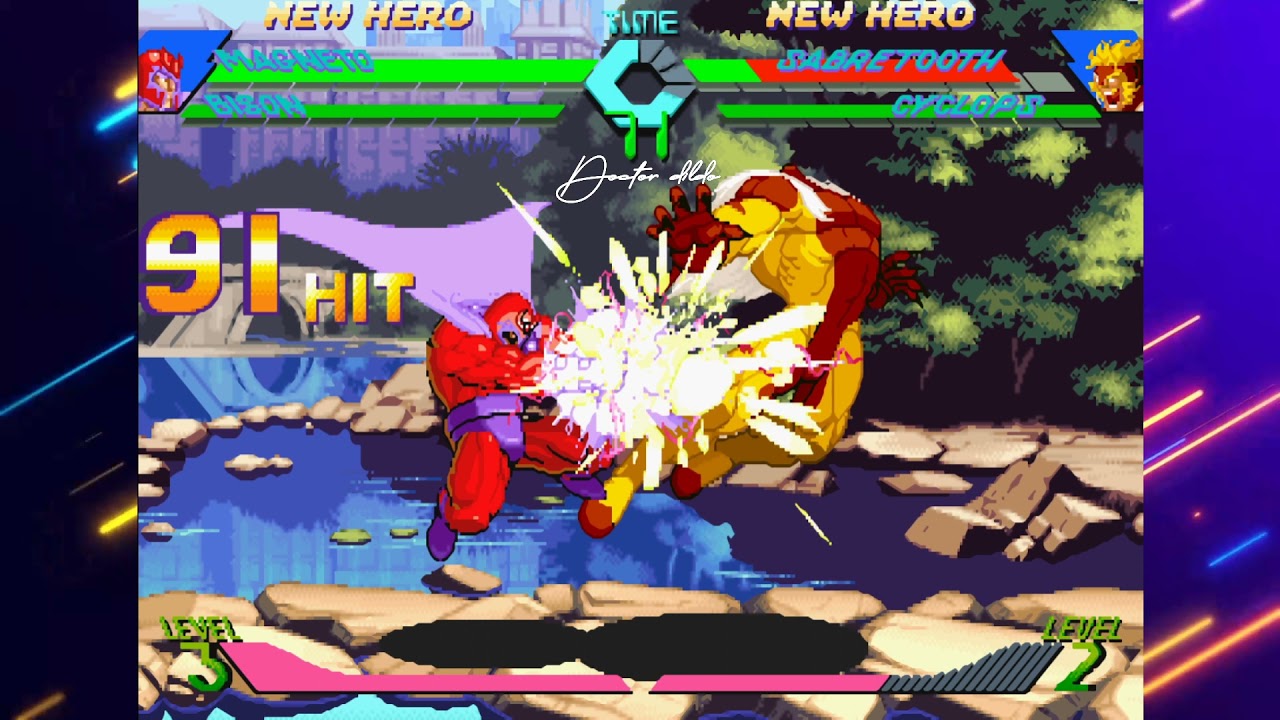 X-men vs Street FIghters Magneto Break Limit 200% combo.