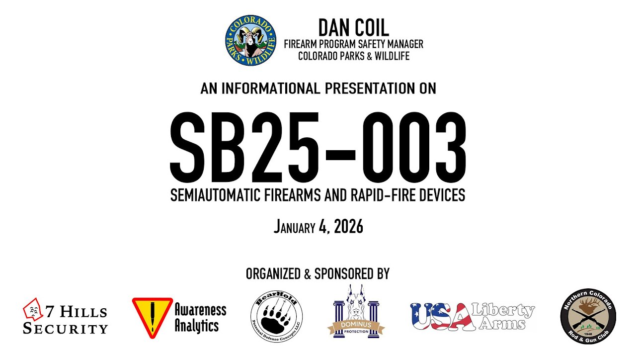 Colorado SB25-003 - CPW Information Presentation