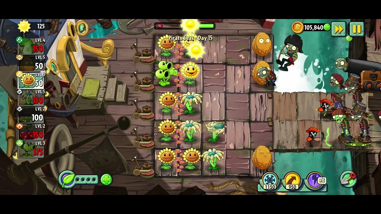 Plants vs Zombies 2 - Pirate Seas Day 15 Dont Let Them