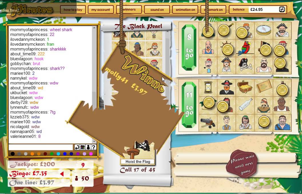 Tombola Pirate Bingo Game 5