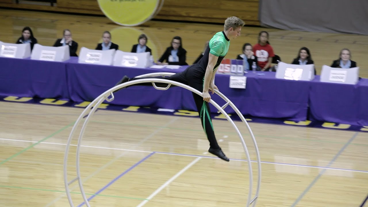 World Championships in Gymwheel 2016 Marcel Schawo straight line 2nd Place