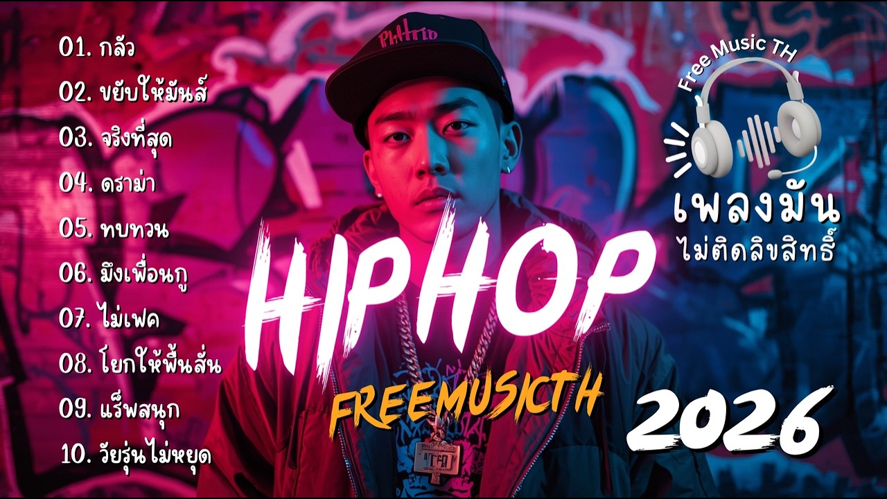 แร็พไทย Hip Hop 2026 | เพลงมันๆ เพลงใหม่ ไม่ติดลิขสิทธิ์ (FreeMusicTH)