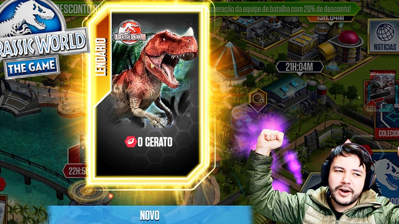 JURASSIC WORLD - Eu CONSEGUI o NOVO CERATO! Carta NOVA!