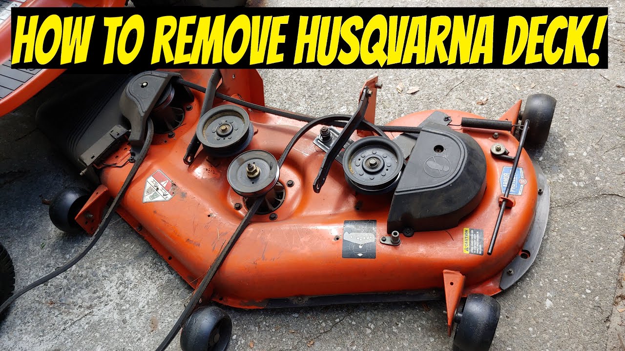 Husqvarna Lawn Mower/Tractor Remove Deck YTH24V48 (Detailed 2025 Tutorial)!