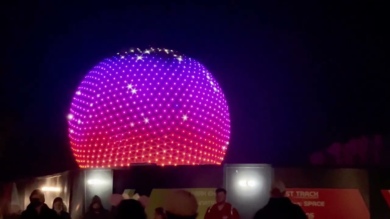 Spaceship Earth - Flag Style - Epcot, Walt Disney World 01-29-2022