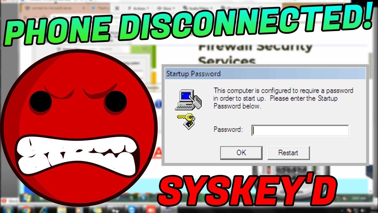 SYSKEYING a scammer! HE DISCONNECTS HIS PHONE! [SYSKEY'D]
