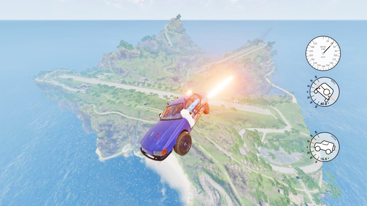 BeamNG.drive: Cars FLYING Insane—Who Stays Airborne LONGEST? #9