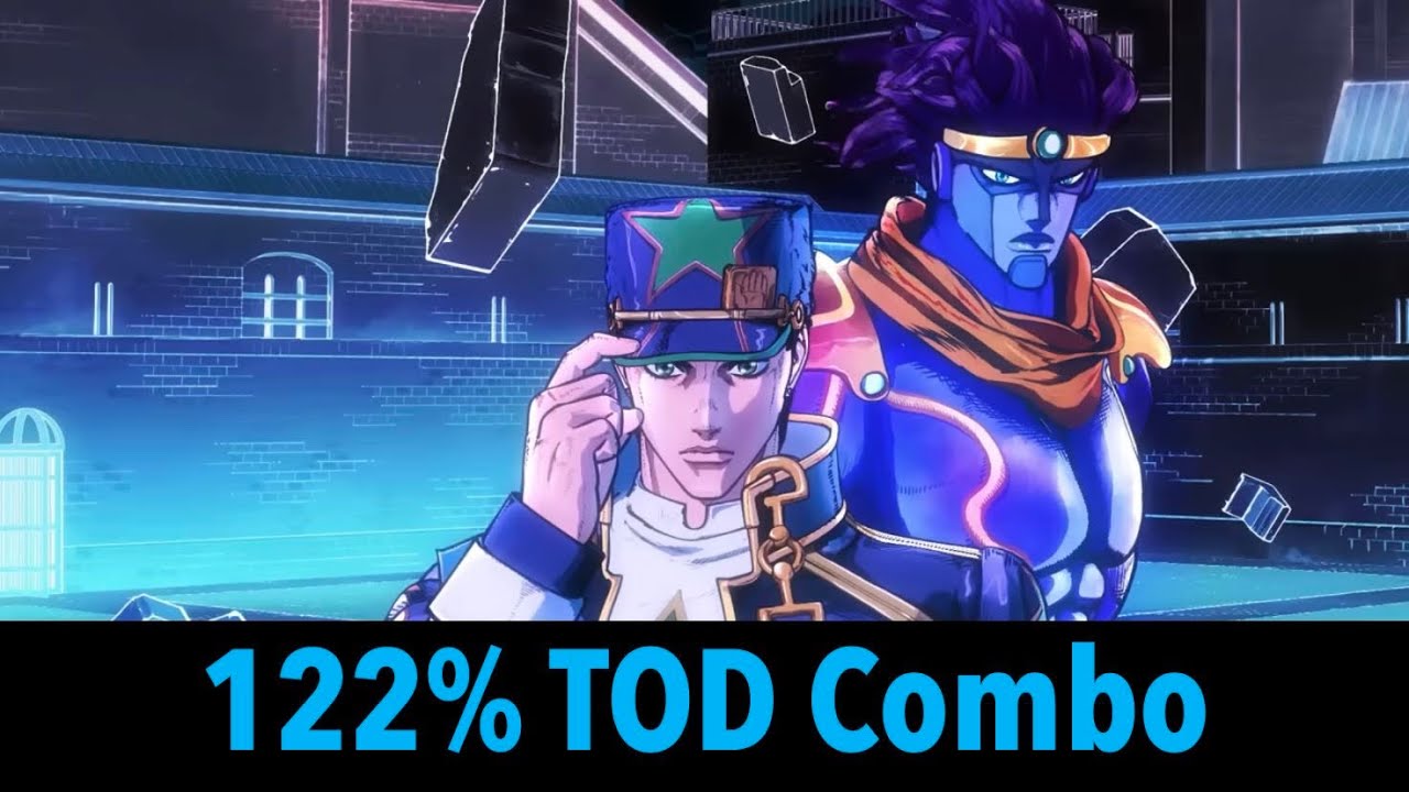 1,215 Damage Part 4 Jotaro Time Stop TOD Combo | All Star Battle R