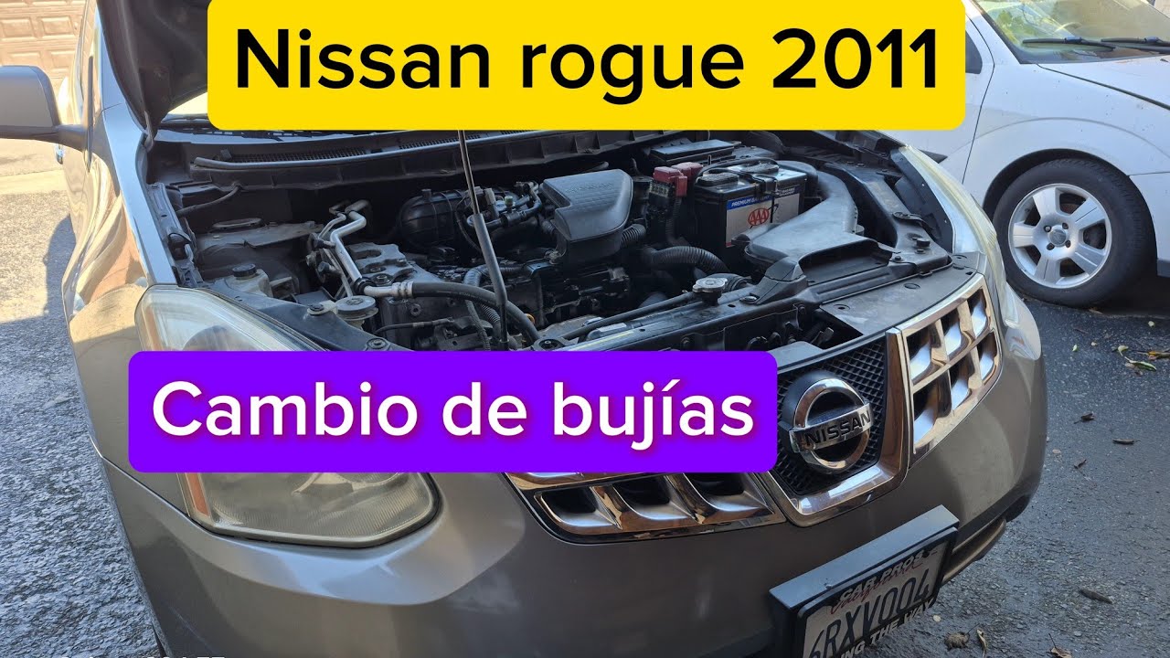 Como cambiar spark plugs o bujias a una nissan rogue 2011