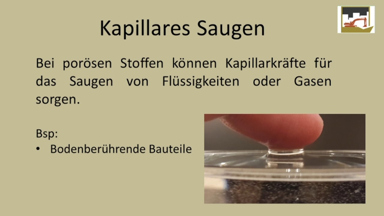 Permeation, Diffusion und Kapillarkr&auml;fte im Bauwesen