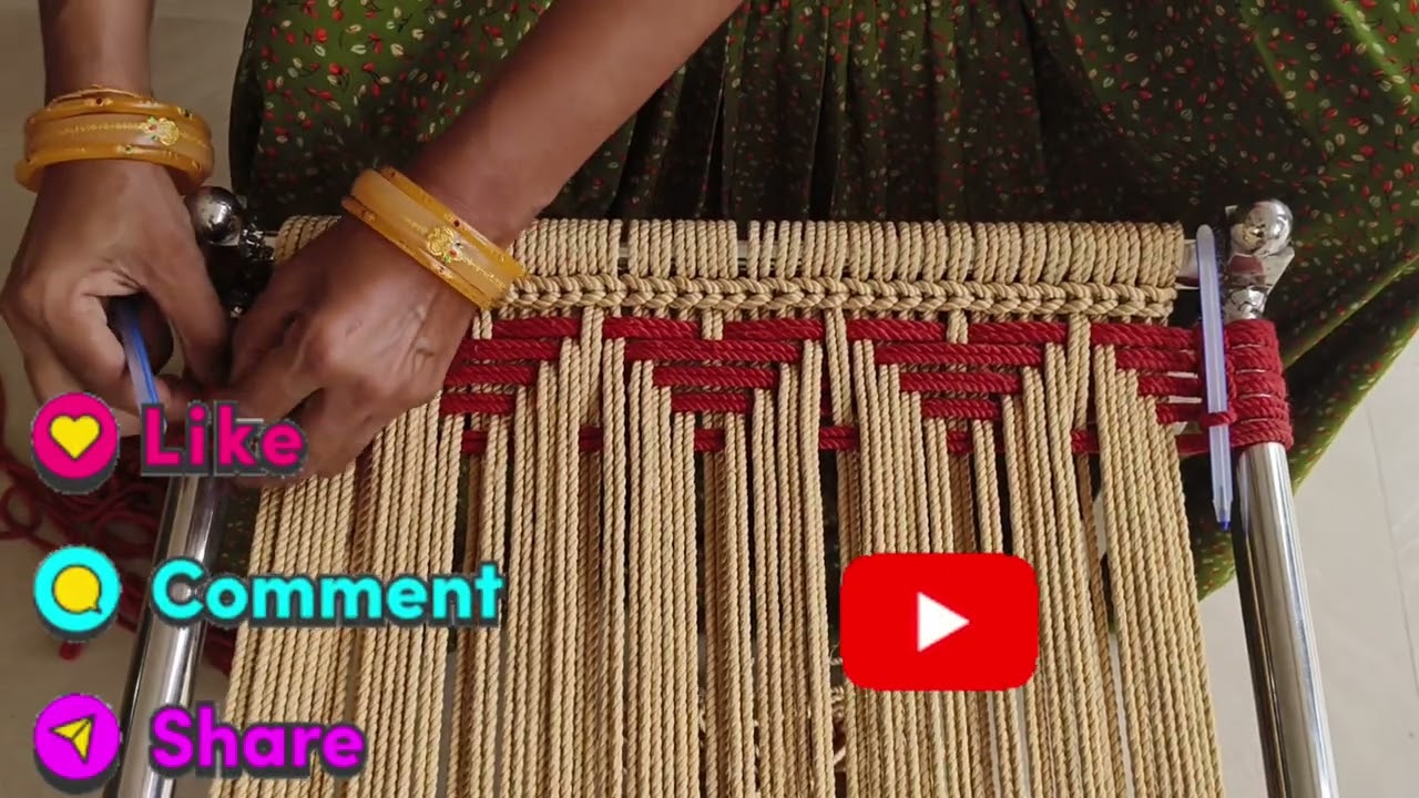 Pidha Design#55।। How to Make Stool Design ।।Rope Wewing ।। Pidha Kaise Banaye ।।