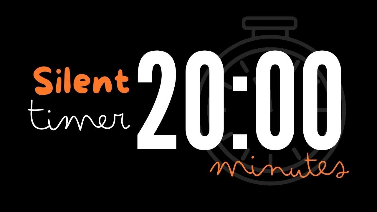 20 Minute Timer: Silent Countdown for Focus and Productivity