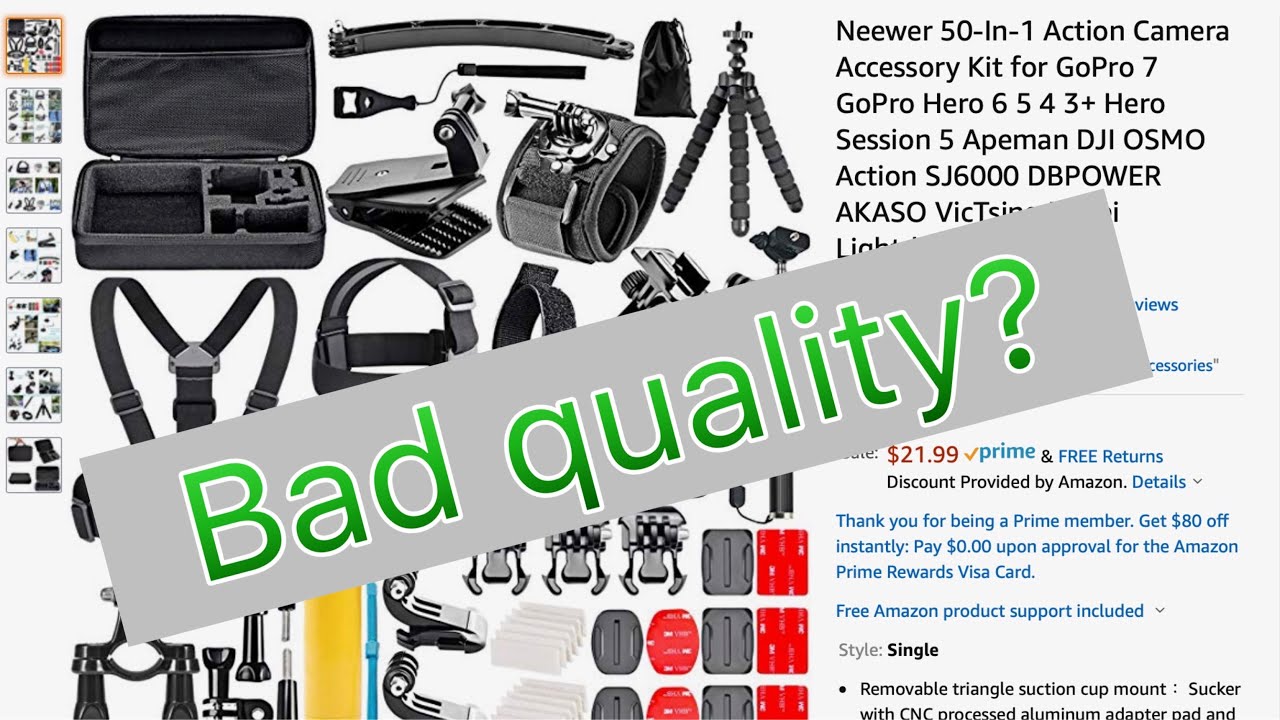 Cheap GoPro Accessory Bundle on Amazon - Is it any good?