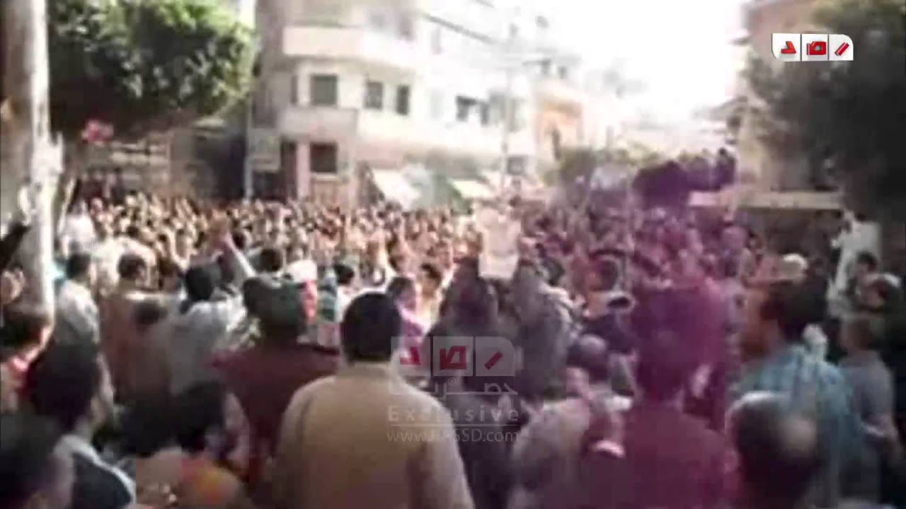 مسيرة رافضى الانقلاب عقب صلاة الجمعه من امام مسجد المتبولى  بدمياط