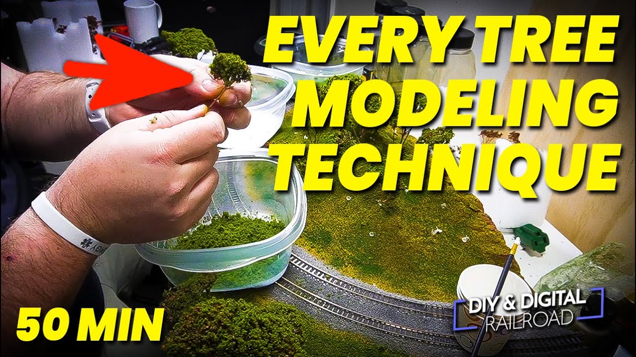 Every Tree Modeling technique I know for Model Railroads