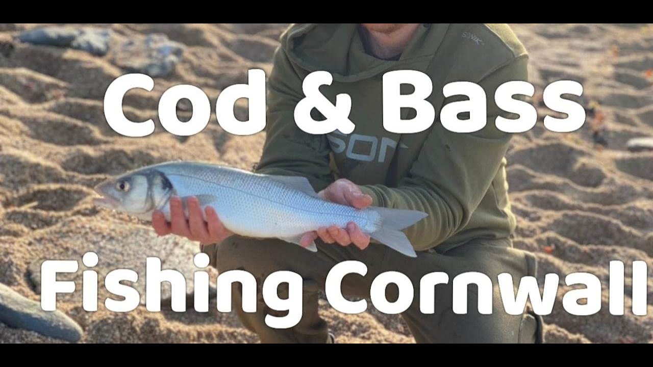 Beach Fishing for Bass and Cod at Loe Bar Cornwall