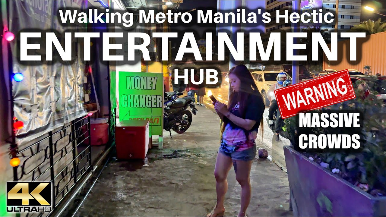 Walking Through Massive Crowds in a Metro Manila Entertainment City Hub [4K]