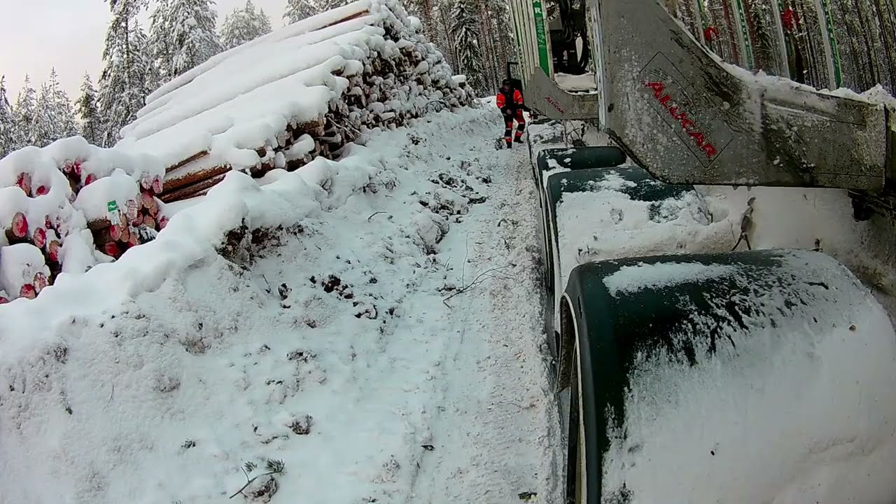 Pehmeetä touhua. Kesla 2115T. Tamtron One vaaka. Soft winter road. Tamtron one scale