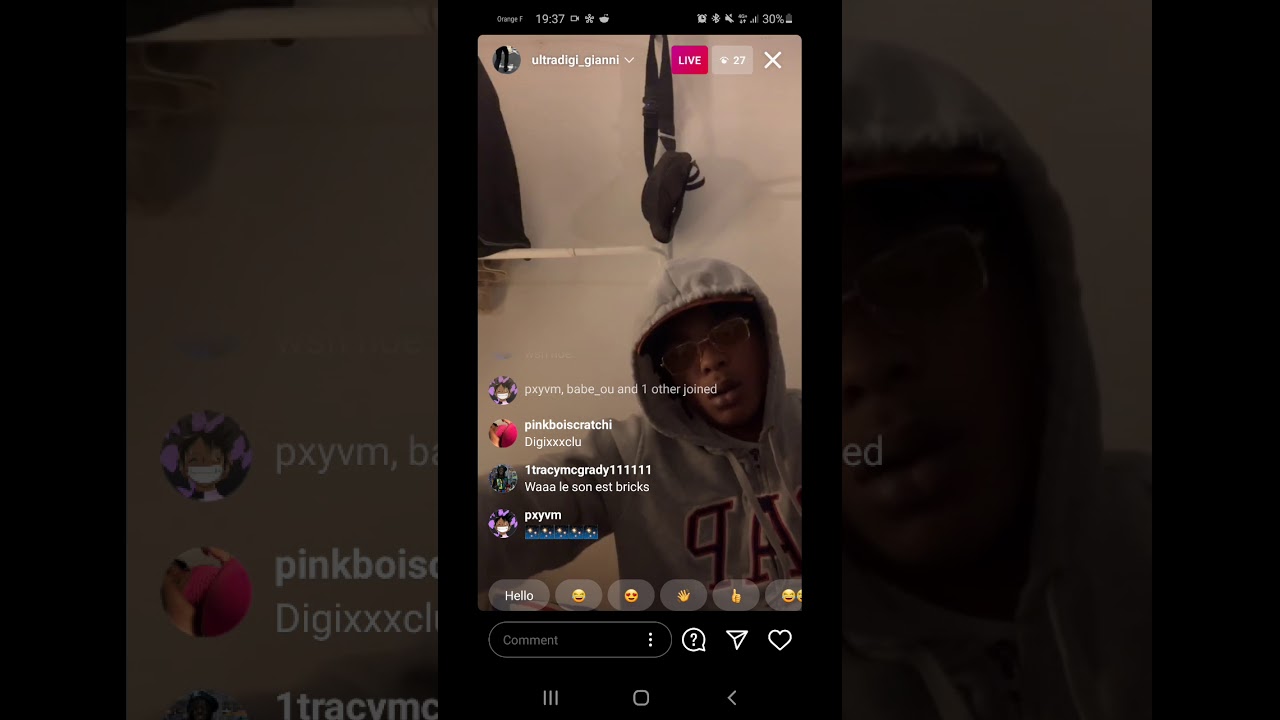 retro x le hollandais snippet live instagram quand je me réveille exclu