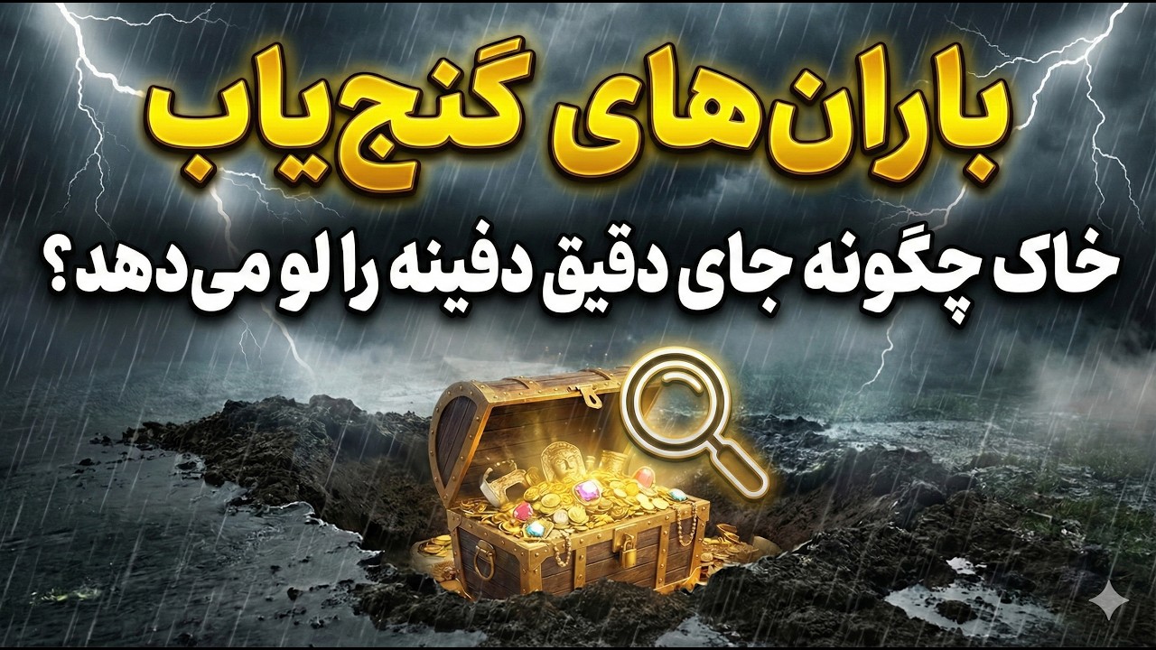 اتفاق عجیبی که بعد از بارندگی برای خاکِ روی طلا می‌افتد!