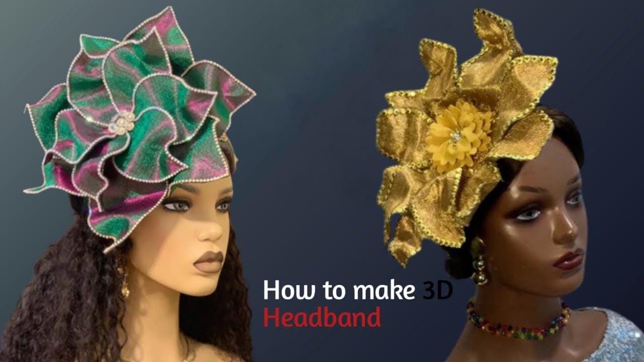 How to make 3D Headband #trending #viral #howto #tutorial #headband #3d #2023viralvideos #asooke